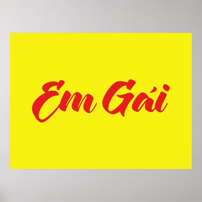 Poster Irmã Vietnamita (Jovem) - Em Gái ~ Ting Viet (Frente)