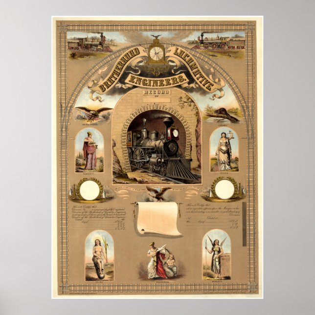 Poster Irmandade dos Engenheiros Locomotivos (Frente)