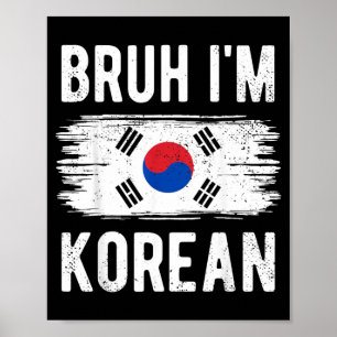 Poster Irmão Bandeira da Coreia do Sul Coreia do Sul Engr