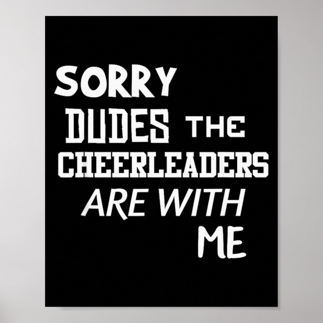 Poster Irmão Cheerleader Engraçado Presente dos Rapazes D (Frente)
