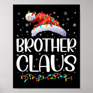 Poster Irmão Claus Xmas Lights Natal Pajama Matchin