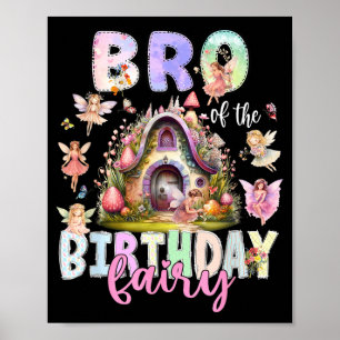 Poster Irmão Da Fada De Aniversário Menina Mágica