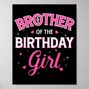 Poster Irmão da garota de aniversário festa de família an