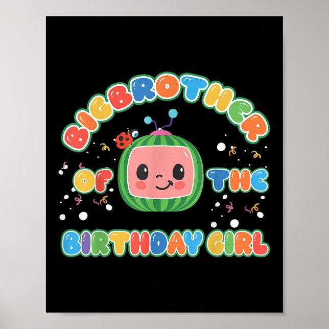 Poster Irmão Da Matriz Familiar De Melon Birthday Girl (Frente)