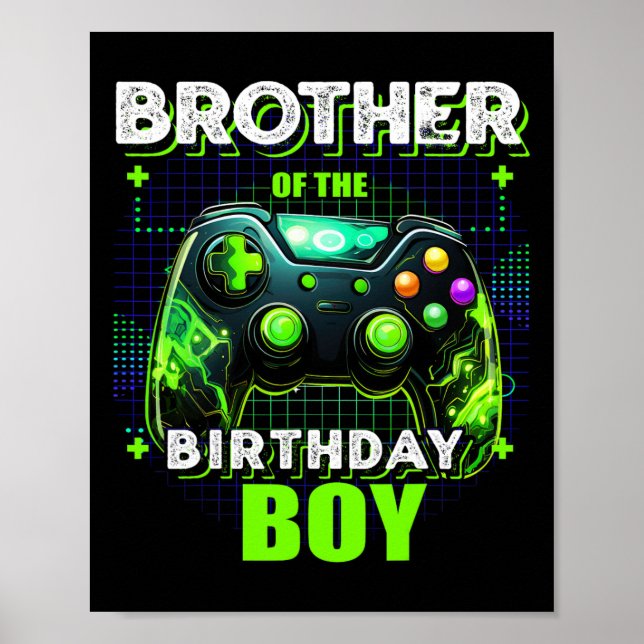 Poster Irmão Do Aniversário Que Combina Com O Vídeo Da Fa (Frente)