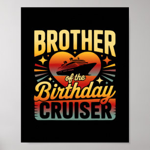 Poster Irmão Do Cruiser De Aniversário Divertido Férias D