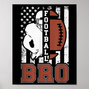 Poster Irmão do Futebol Bandeira do Futebol Americano Irm