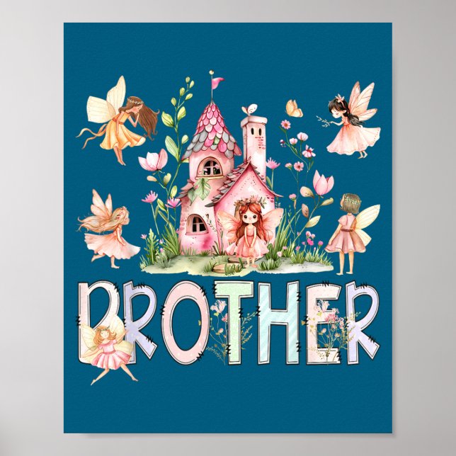 Poster Irmão fada contos de fadas mágicos aniversário men (Frente)