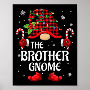 Poster Irmão Gnomo Pijamas De Natal Combinando Para Famíl