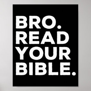 Poster Irmão Leia a Bíblia Irmão Religião Fé Cristã