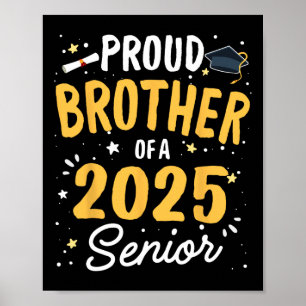 Poster Irmão Orgulhoso De Graduação De Mais velho Cl 2025