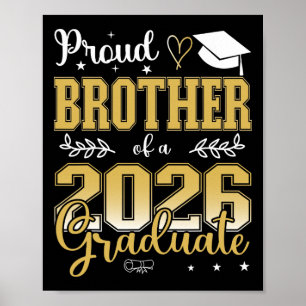 Poster Irmão Orgulhoso De Um Cl De Graduado De 2026 Para