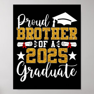 Poster Irmão Orgulhoso De Um Graduação Do Irmão Formando 