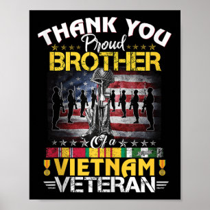 Poster Irmão Orgulhoso De Um Veterano Do Vietnã - Muito O