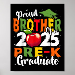 Poster Irmão Orgulhoso e Divertido de um Graduado Pré-esc