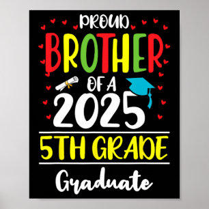 Poster Irmão Orgulhoso e Divertido de uma Turma de 2025 G