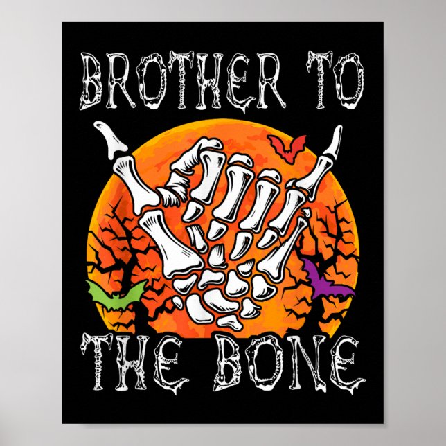 Poster Irmão Para Bona Halloween Fusume Skeleton Ha (Frente)