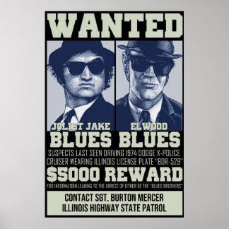 Poster Irmãos Blues Queriam
