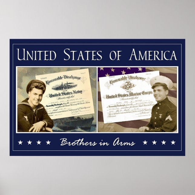 Pôster Irmãos em Armas - Coloridos (Frente)