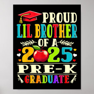 Poster Irmãozinho Orgulhoso e Divertido de uma Graduada d