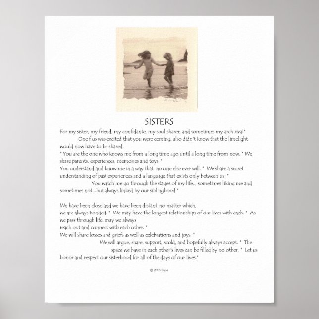 Pôster Irmãs (Frente)