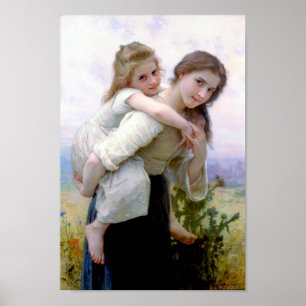 Poster Irmãs, Bouguereau