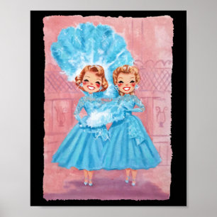 Poster Irmãs Filme Natal Branco 1954 Xmas Neve Pijama