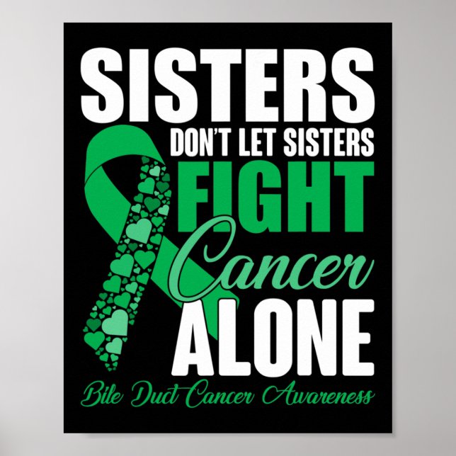 Poster Irmãs Não Deixam Irmãs Combater Cancer Sozinha Bil (Frente)