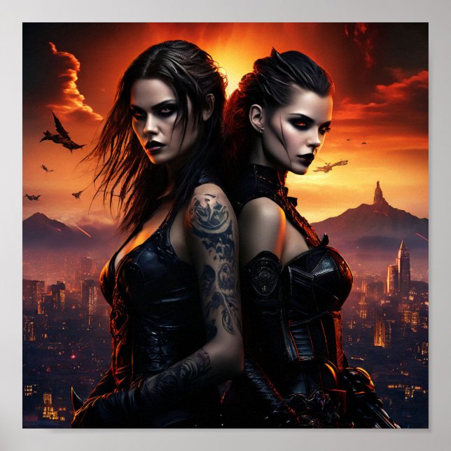 Poster Irmãs Vampiros (Frente)