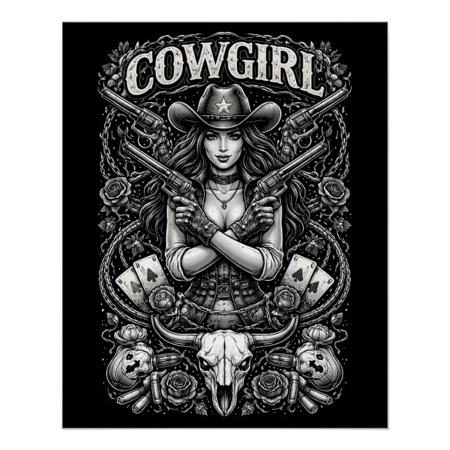 Pôster Iron Cowgirl (Frente)