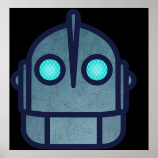 Poster Iron Giant Head Night Version