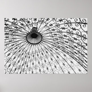 Poster Iron Pergola, Jardins do Museu Gilcrease. 2008