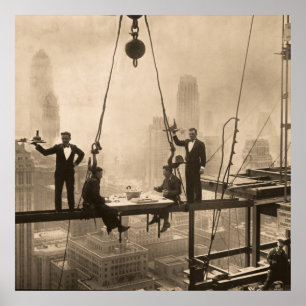 Poster Ironários Almoçam No 32 Andar