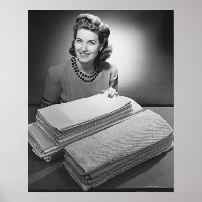 Pôster Ironed Linen and Towels (Frente)