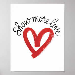 Poster Irradiar Amor Mostrar Mais Amor Adesivo