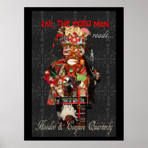 Poster Irradie o vagabundo que o homem lê o Hoodoo &