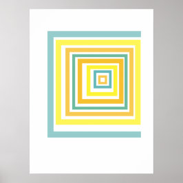Poster Irregular Squares