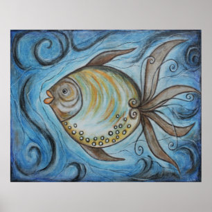 Poster irrisório dos peixes II
