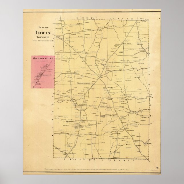 Pôster Irwin Township (Frente)