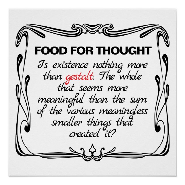 Pôster Is Existence Gestalt? (Frente)