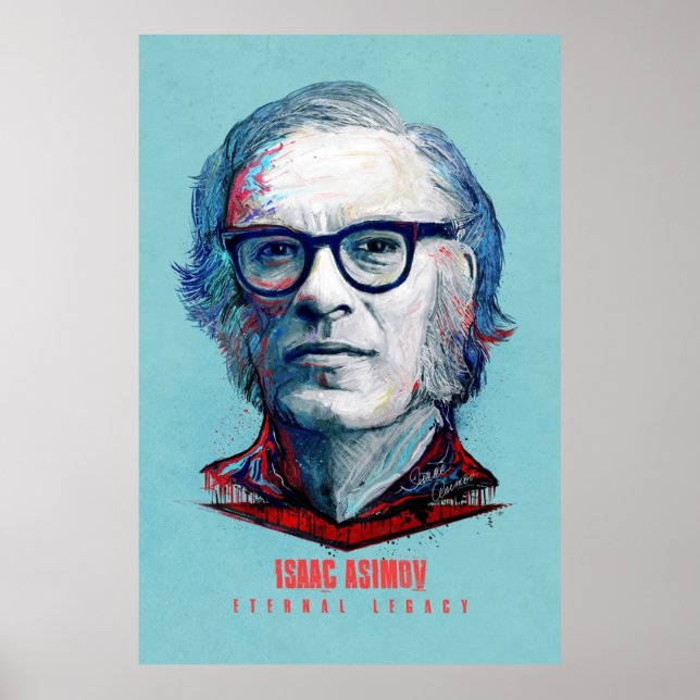 Poster Isaac Asimov Legado Eterno (Frente)