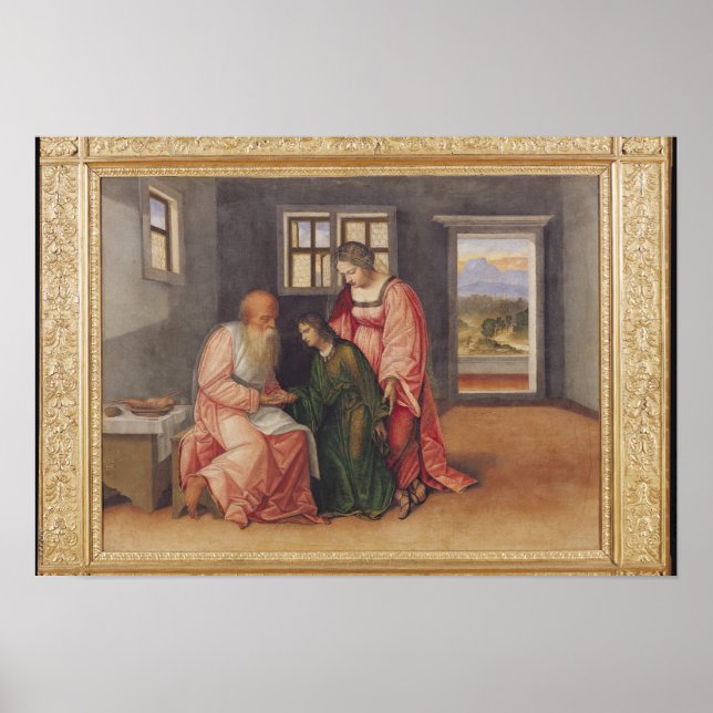 Poster Isaac Blessing Jacob, c.1520 (Frente)