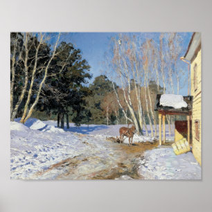 Poster Isaac Levitan - Março