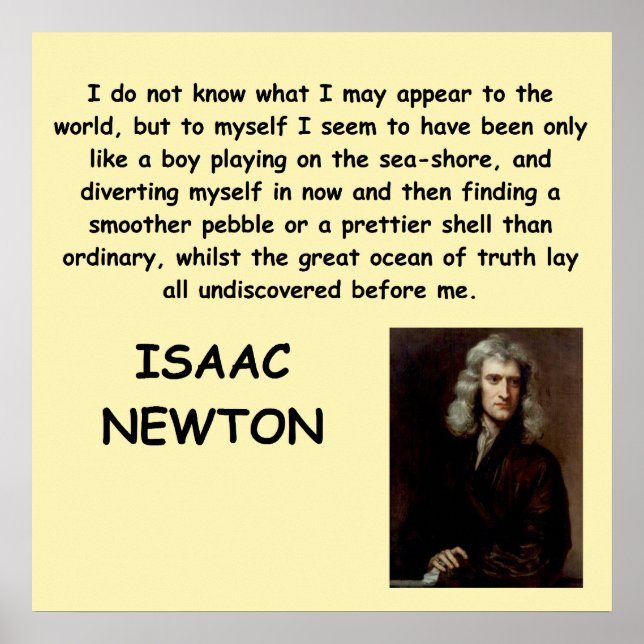 Poster isaac newton (Frente)