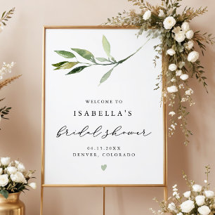 Poster ISABELLA Elegante Bridal Shower de Boas-Vindas com