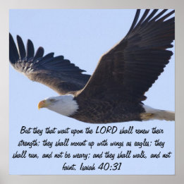 Pôster Isaiah 40:31 Dons de Destino do Amor pela Paz em Á