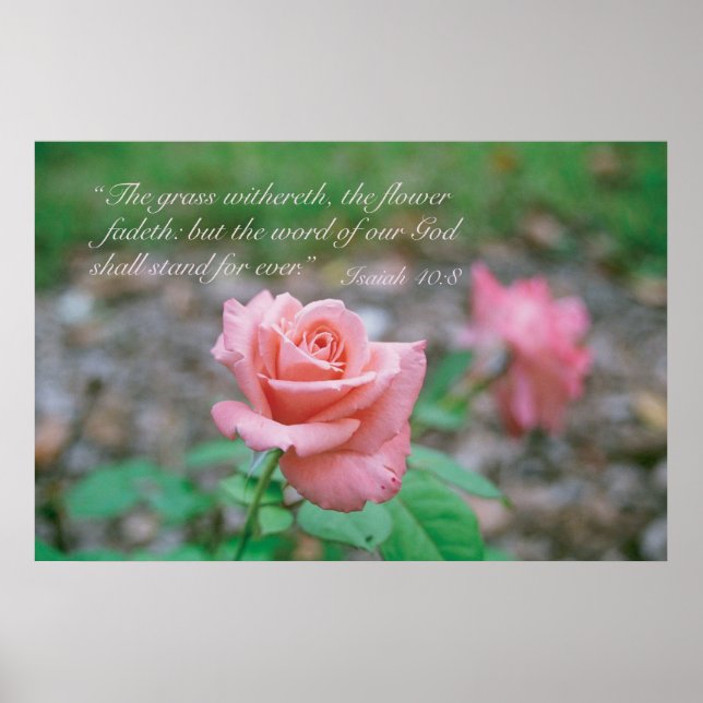 Poster Isaiah 40:8 (Frente)