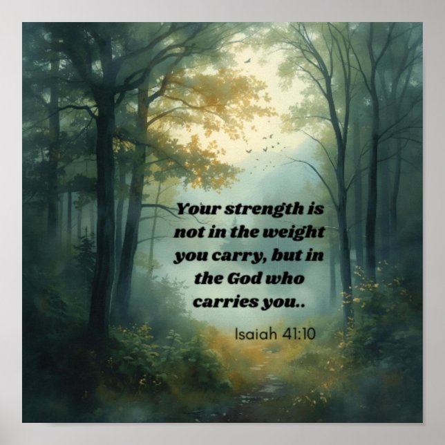 Poster Isaiah 41:10 (Frente)