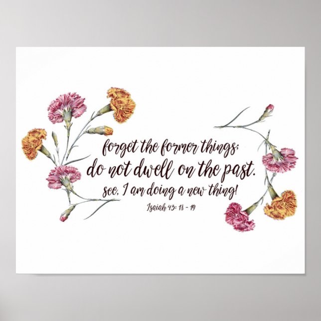 Poster Isaiah 43:18-19 (Frente)