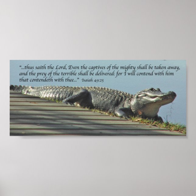 Poster Isaiah 49: 25 (Frente)